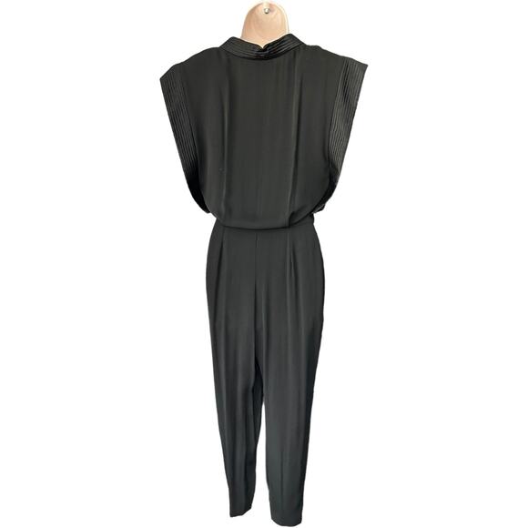 EUC Vintage 80’s Regina Kravits for Joseph Magnin Black Jumpsuit XS - Picture 3 of 16